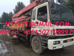 37M 42M PUTZMEISTER مضخات الخرسانة شاحنة ISUZU محمولة على شاحنة مضخة الخرسانة