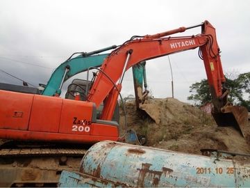 EX200-6 استعمل حفار Hitachi حفار هيدروليّ مع رافعة مطرق
