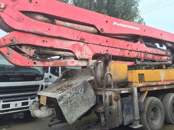 37M 42M PUTZMEISTER مضخات الخرسانة شاحنة ISUZU محمولة على شاحنة مضخة الخرسانة