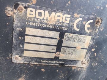 بوماغ BW219HD-3 2003 المستخدمة مدحلة مدحلة المستخدمة في ألمانيا اهتزازي السلس طبل الأسطوانة المستخدمة شنغهاي