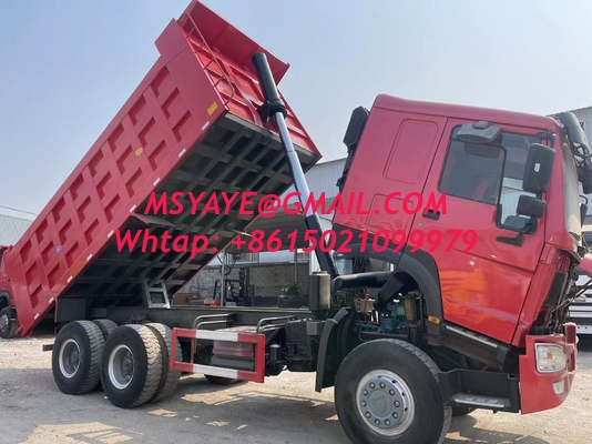 شاحنة هوو للديزل 30T موثوق بها شاحنة هومبر نصف مقطورة الصين 371hp 375hp 420hp
